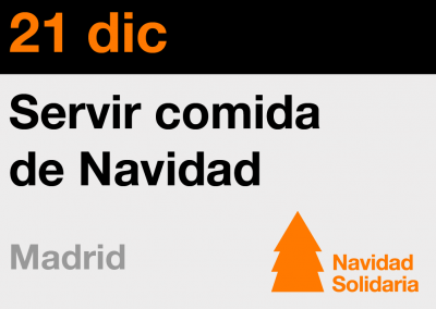 Servir Comida de Navidad