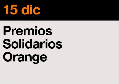 Premios Solidarios Orange