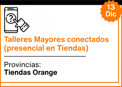 Talleres Mayores conectados (presencial en Tiendas)