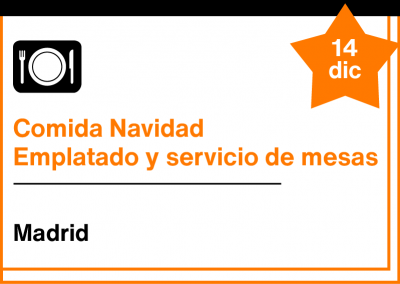 Comida de Navidad – Emplatado y servicio de mesas