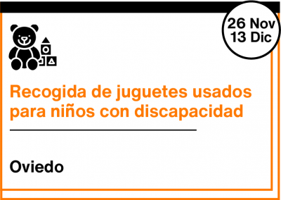 Recogida de juguetes usados para niños y niñas con discapacidad