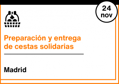 Preparación y entrega de cestas solidarias